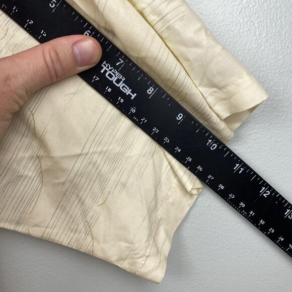 Tori Richard Shirt Mens Large Cream Red Race Car 30 Button Up Hawaiian Viscose - Picture 10 of 11